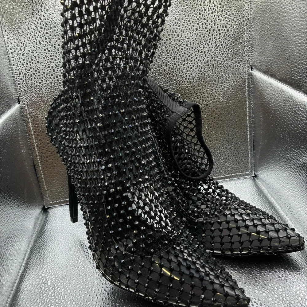 JLO Jennifer Lopez x REVOLVE Bronx Bootie in Black - Picture 5 of 11